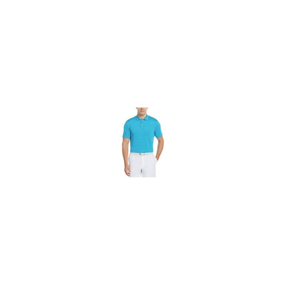 P.G.A.TOUR Mens Blue Athletic Fit Moisture Wicking Polo XXL